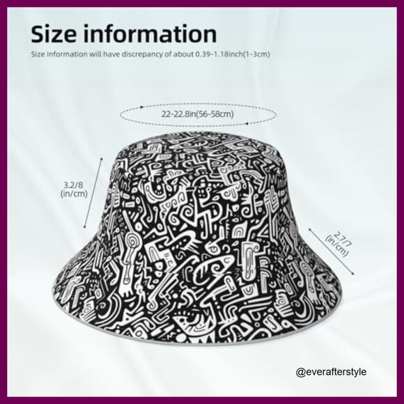 Reversible Fisherman Bucket Hat Double Sided Sun Protection Polyester main image 4